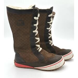 Sorel Mckenzie Lace Up Snow Boots women’s size 8